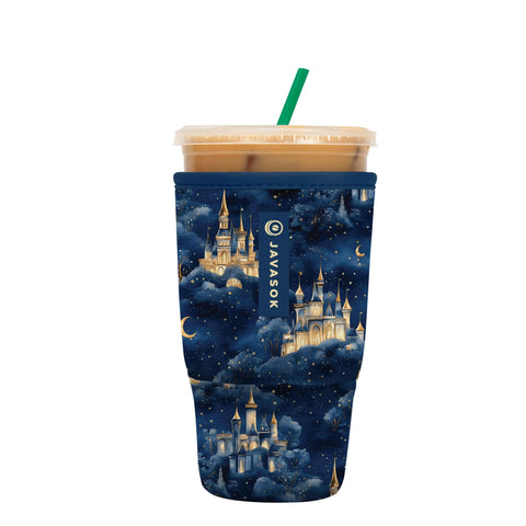 Sok It JavaSok Castle in the Sky sleeve protects iced coffee