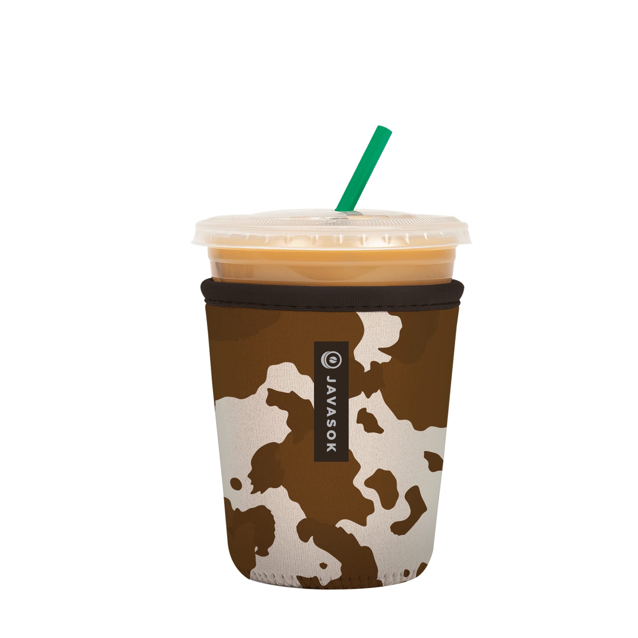 Sok It JavaSok cowgirl sleeve on a 16-20 oz cup keeps drinks cold.