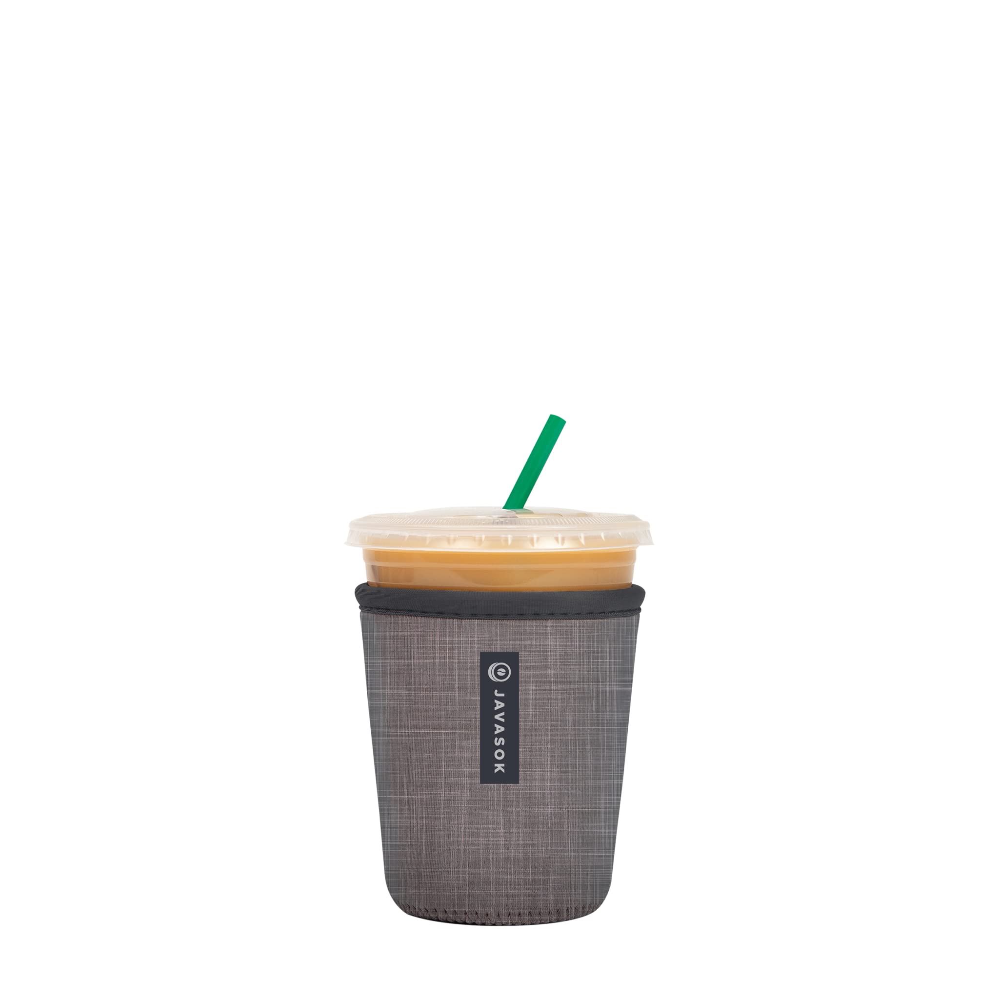 Sok It JavaSok insulated sleeve for ice coffee with anthracite finish.