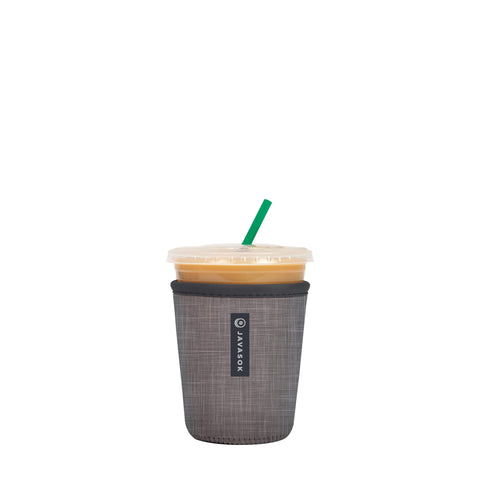 Sok It JavaSok insulated sleeve for ice coffee with anthracite finish.