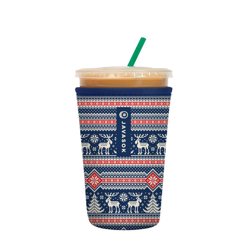 Sok It JavaSok ice coffee sleeve closeup shows durable neoprene grip.