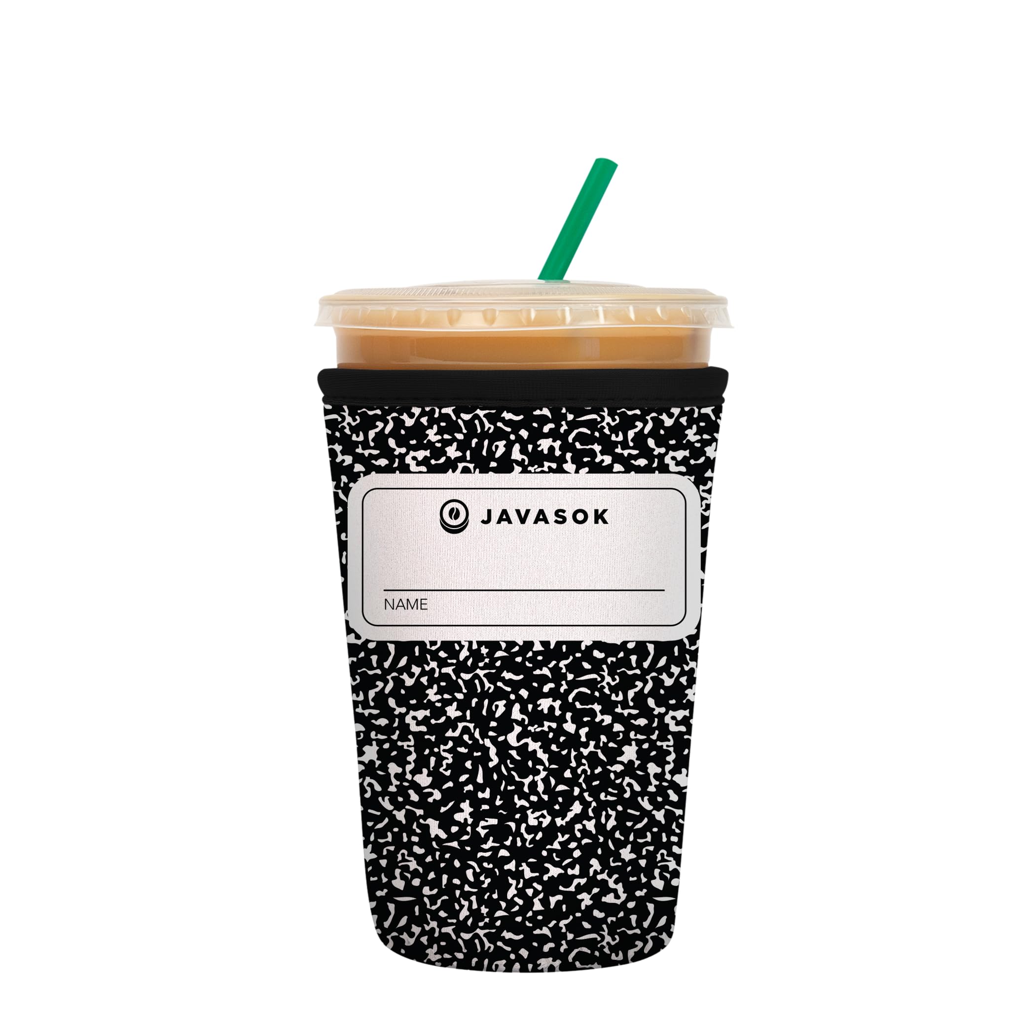 Sok It JavaSok iced coffee sleeve showing insulation for cold drinks on the go