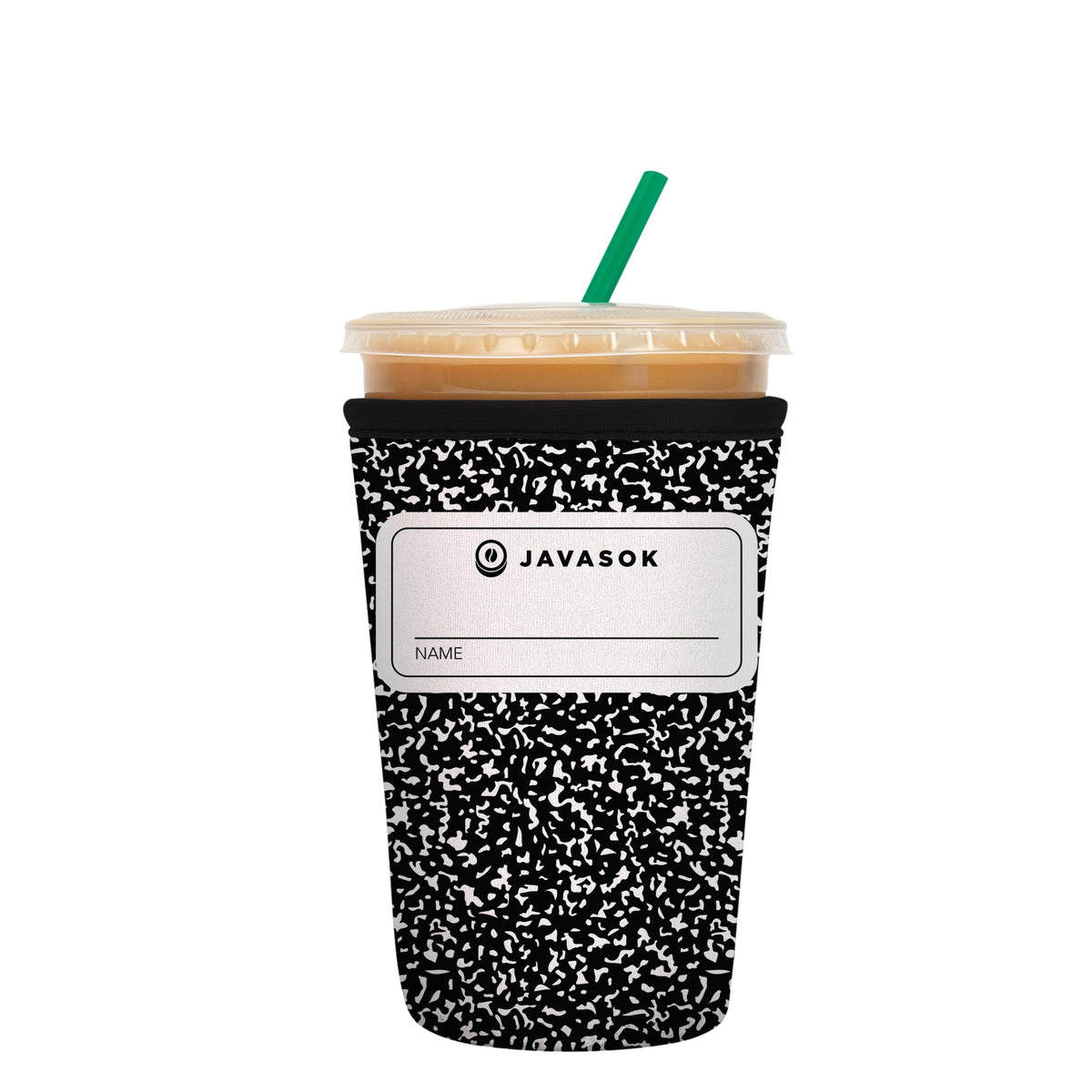 Sok It JavaSok iced coffee sleeve showing insulation for cold drinks on the go