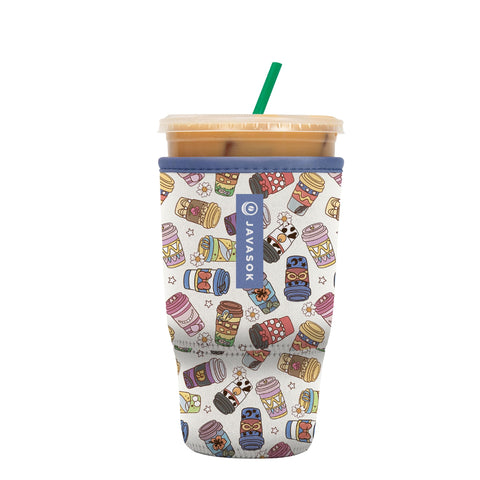 Sok It JavaSok insulated neoprene sleeve for 30-32oz cups keeps drinks cold and hands dry.