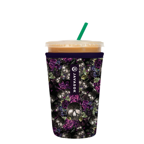 Sok It JavaSok insulated sleeve keeps iced coffee cold while warming hands.