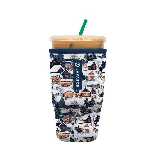 Sok It JavaSok iced coffee sleeve closeup protects drinks with durable neoprene.