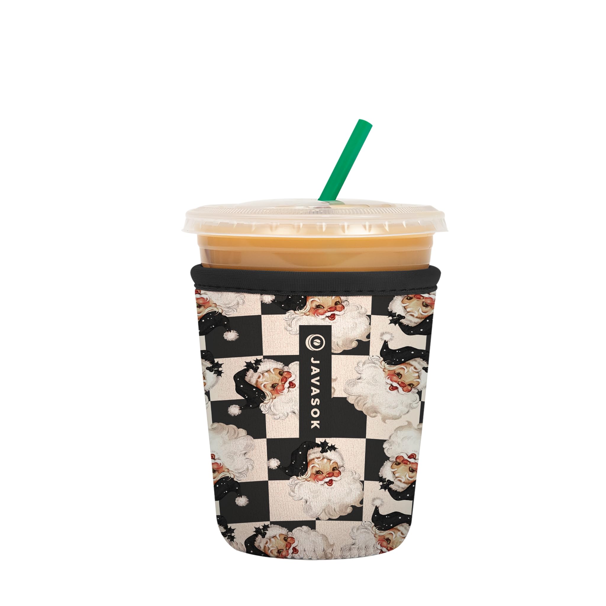 Sok It JavaSok iced coffee sleeve close-up showing durable neoprene