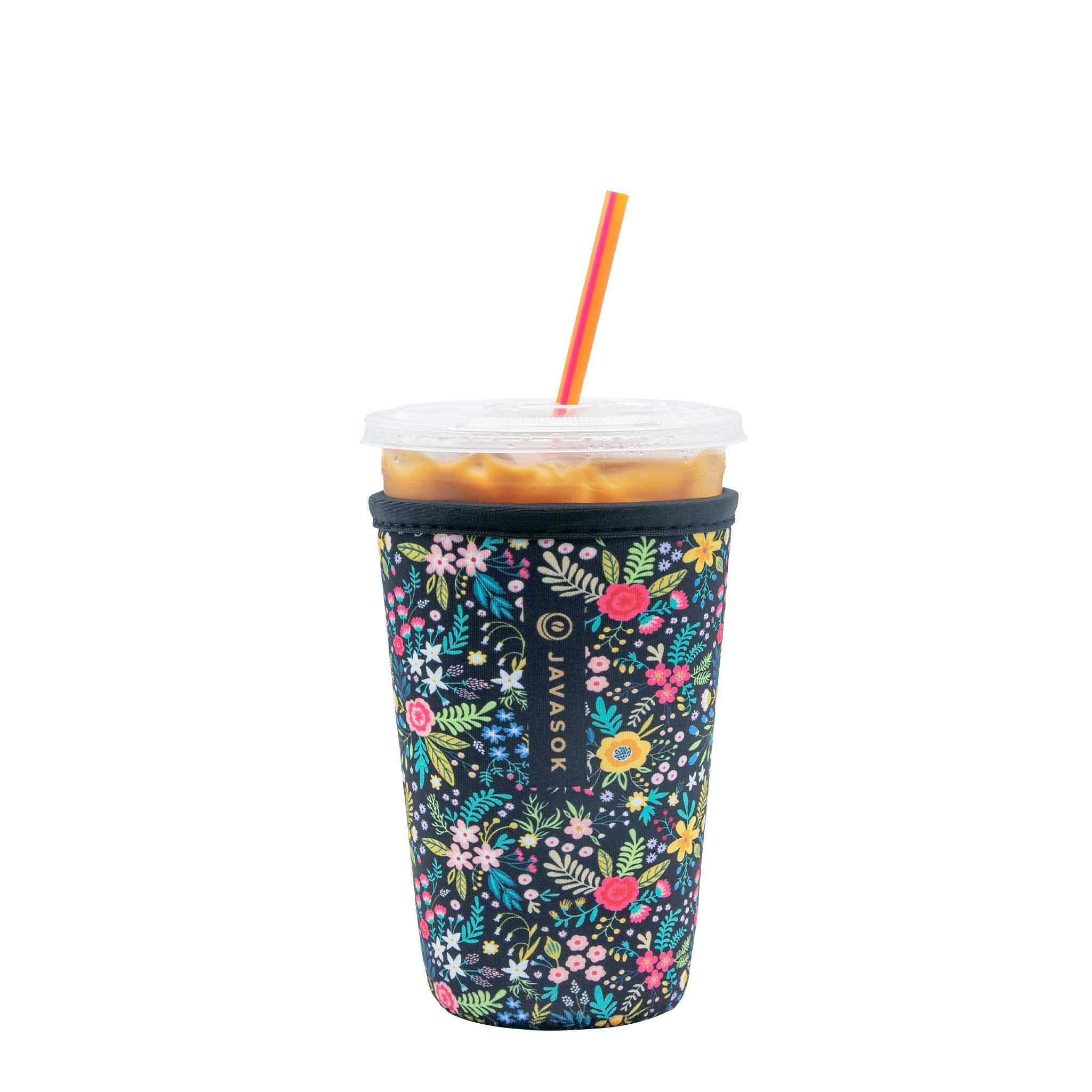Sok It JavaSok iced coffee sleeve closeup showing durable neoprene