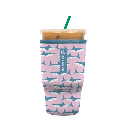 Sok It JavaSok insulated sleeve on a cold drink, improving grip