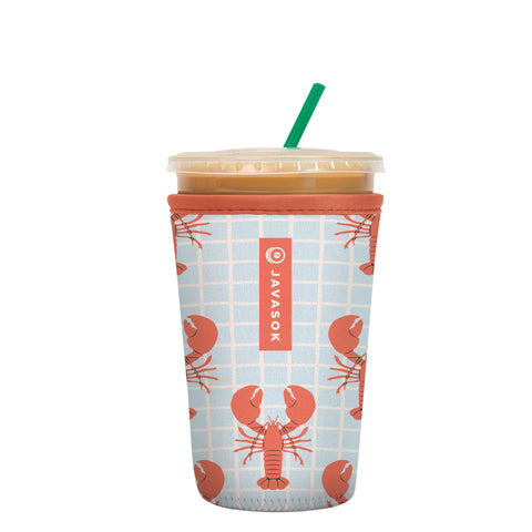 Sok It JavaSok insulated sleeve in hand keeps drinks cold and hands dry.