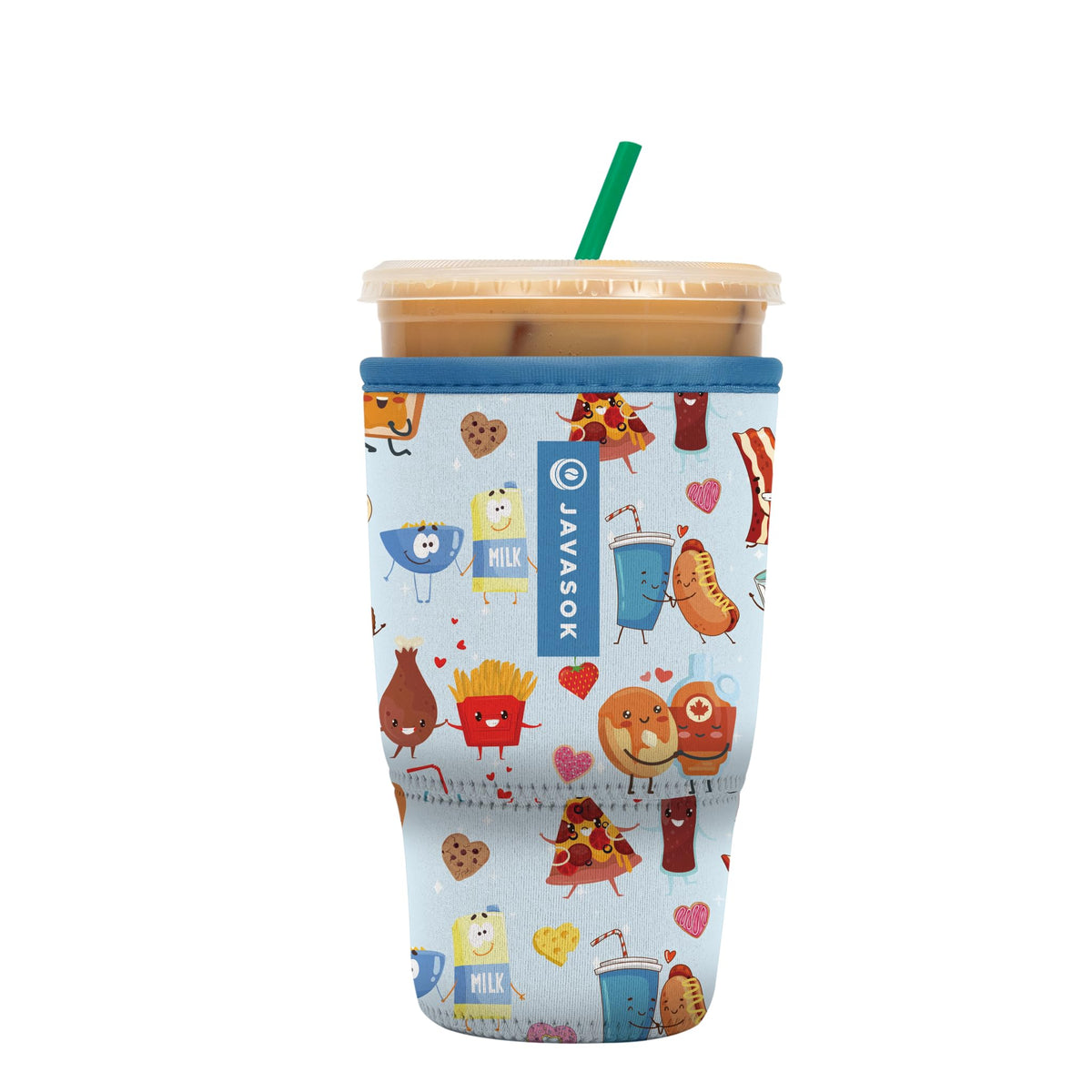 Sok It JavaSok insulated neoprene sleeve for iced coffee keeps drinks cold