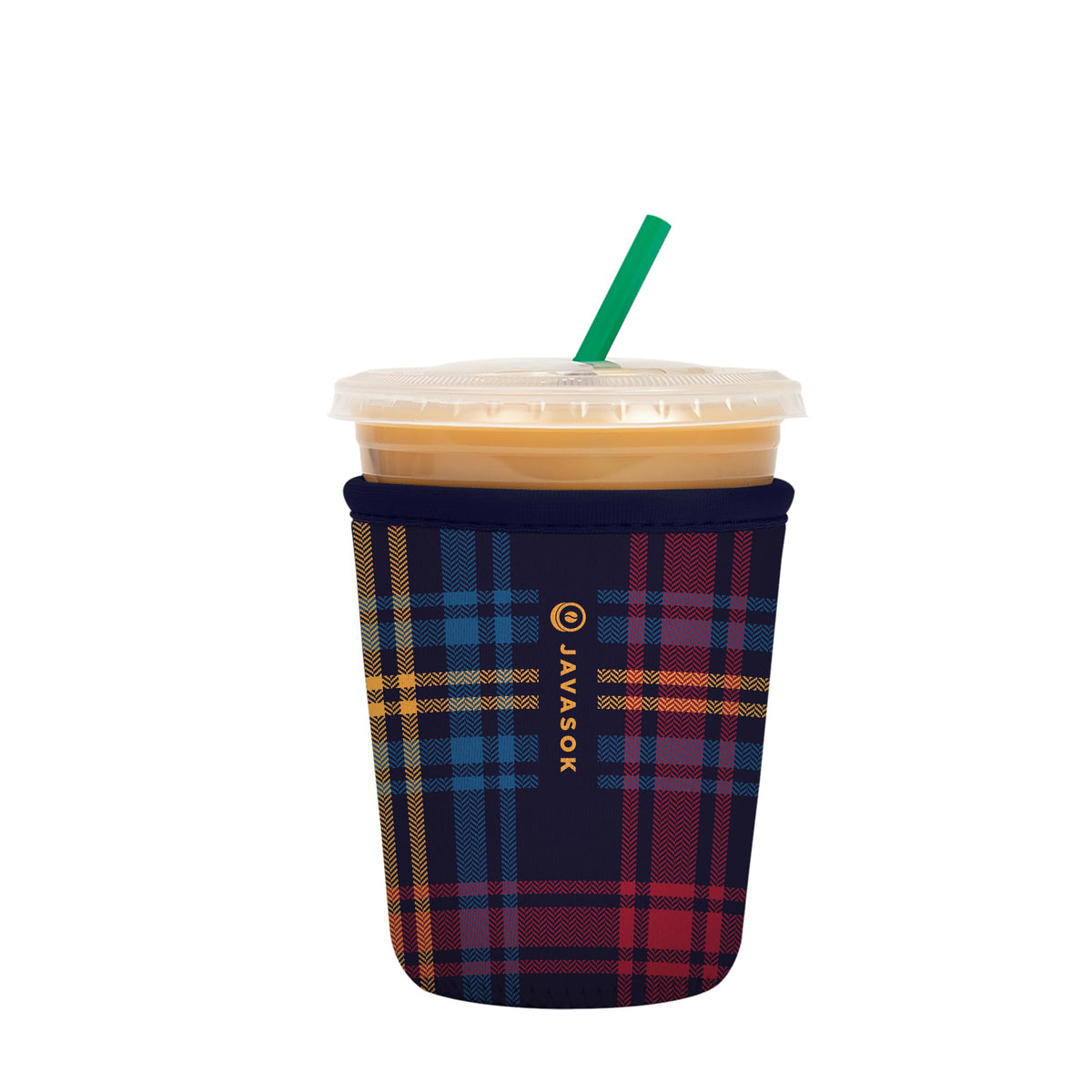 Sok It JavaSok iced coffee sleeve fits standard cups, keeping drinks cold and hands comfortable