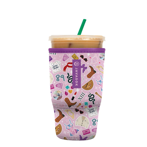 Sok It JavaSok iced coffee sleeve keeps drinks cold on the go.