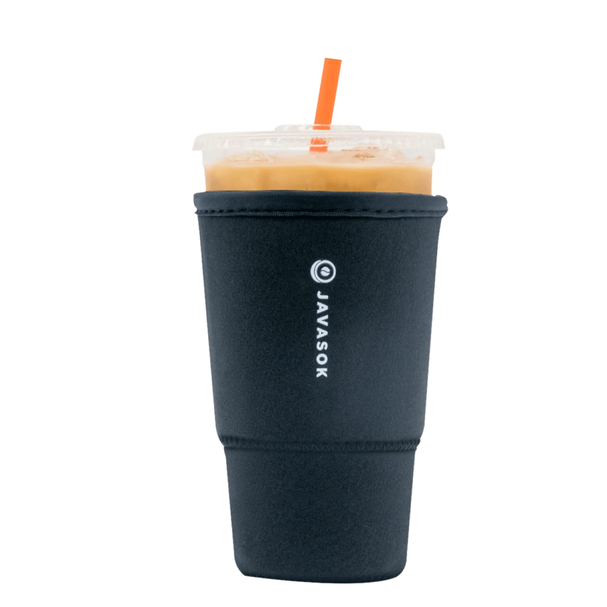 Sok It JavaSok insulated cup sleeve in black keeping drinks cold on the go