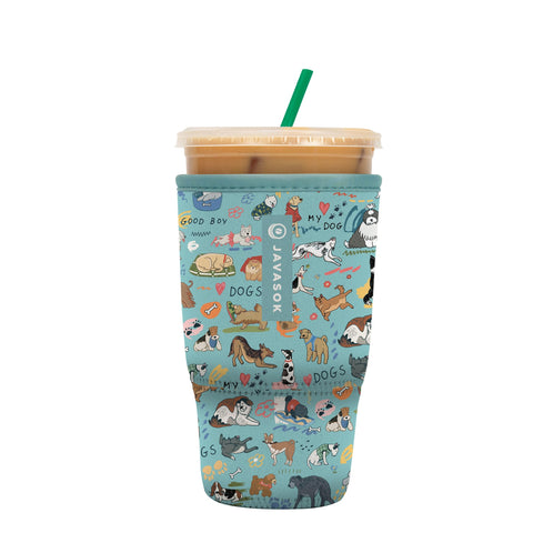 Sok It JavaSok insulated sleeve on a cold drink keeps drinks cold and hands comfortable