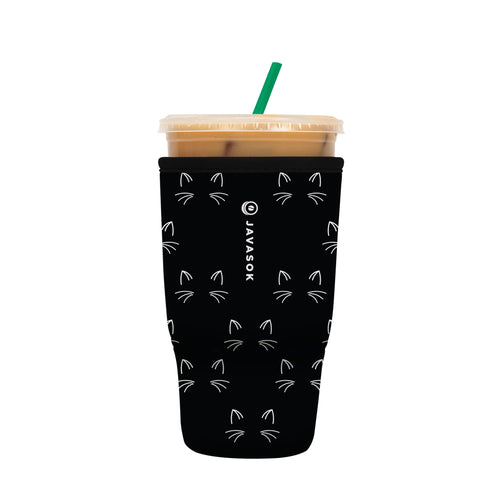 Sok It JavaSok Mystical Meows sleeve top view keeps drinks cold on the go