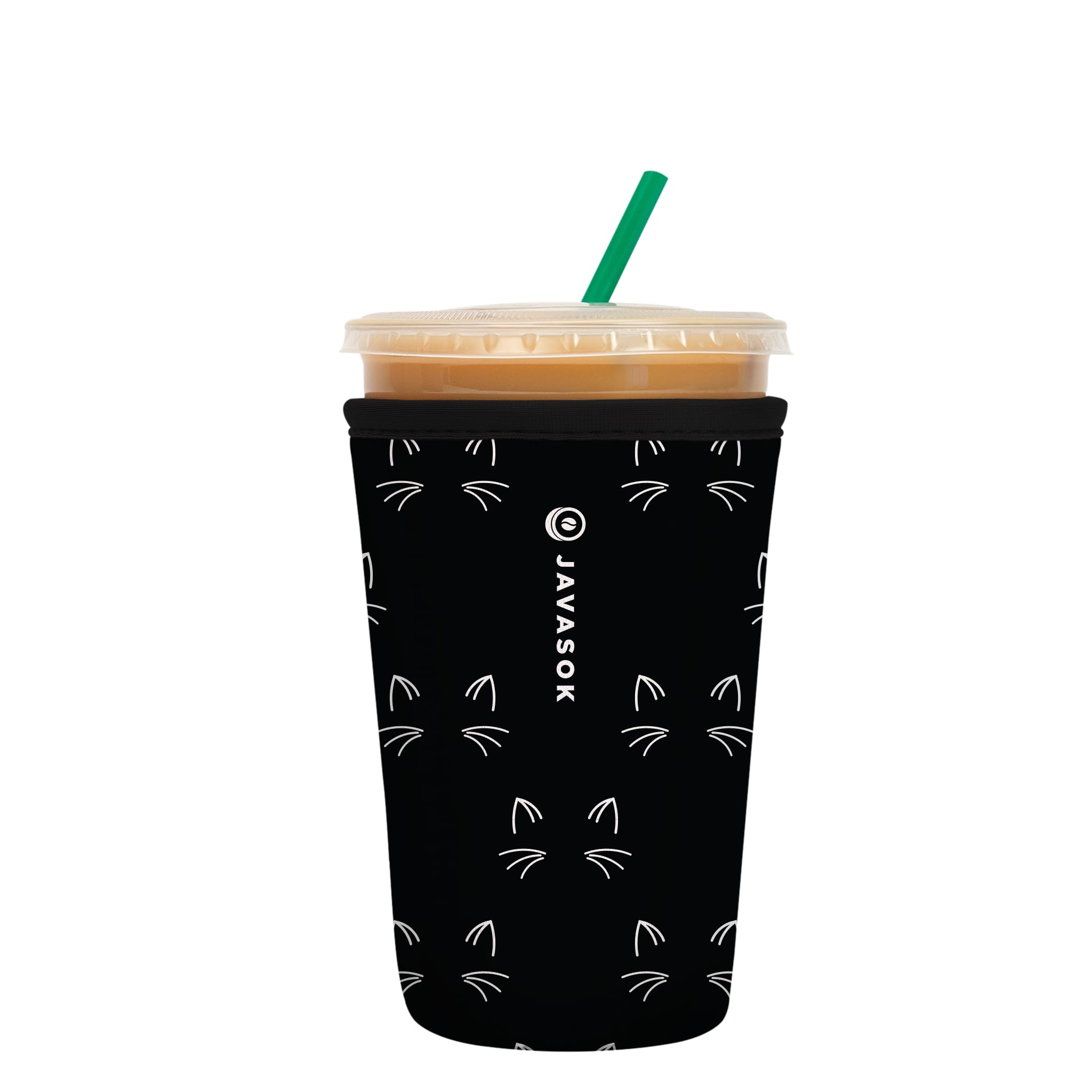 Sok It JavaSok sleeve closeup highlights durable neoprene for on-the-go sipping.