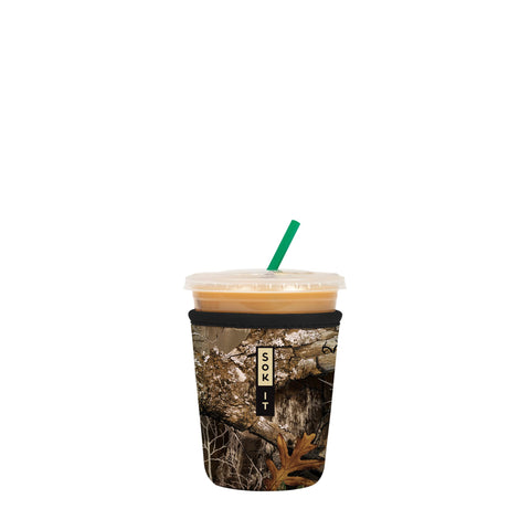 Sok It JavaSok Real Tree Edge camouflage sleeve protects drinks and keeps hands dry.