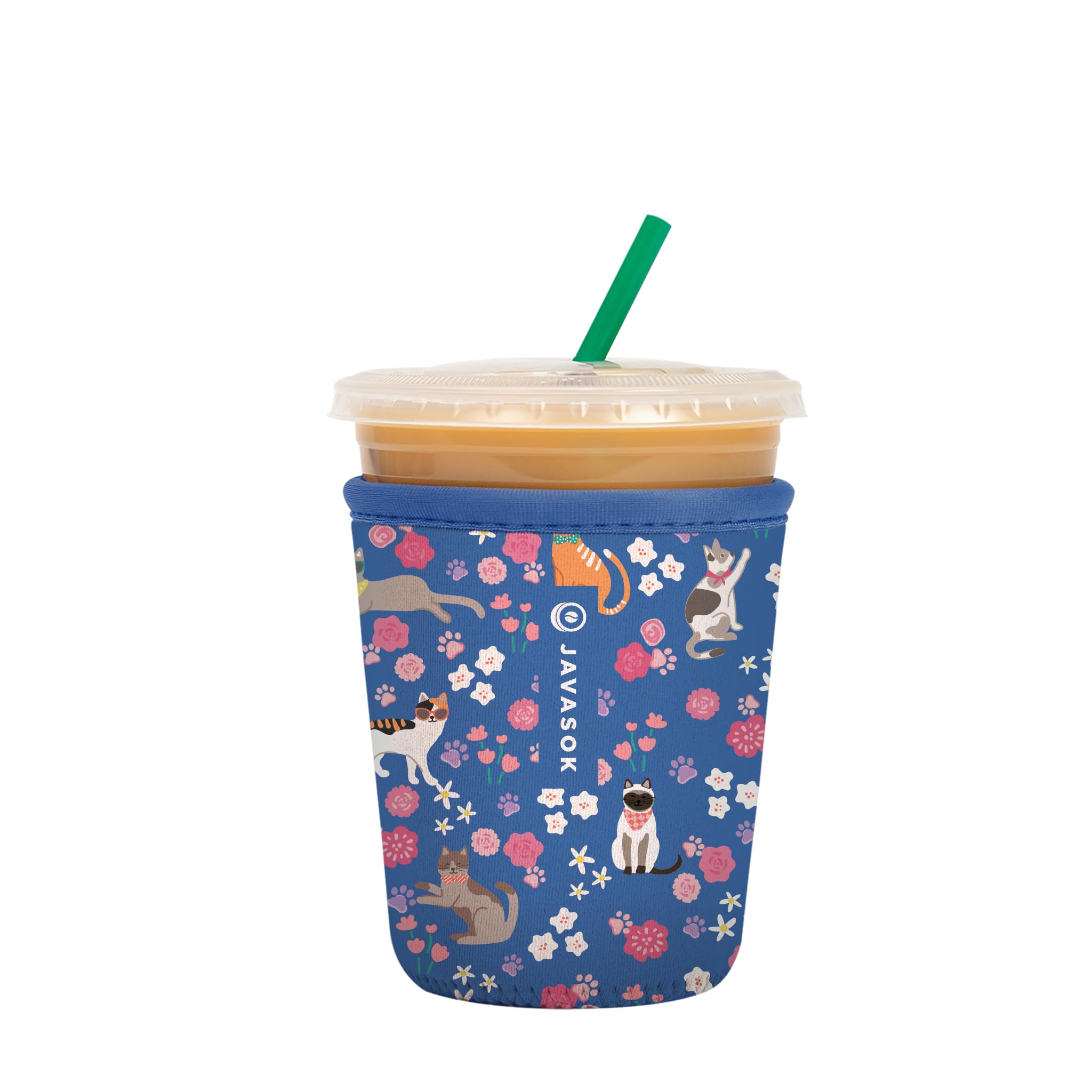 Sok It JavaSok sleeve on 16-20oz cup keeps drinks cold and hands comfy