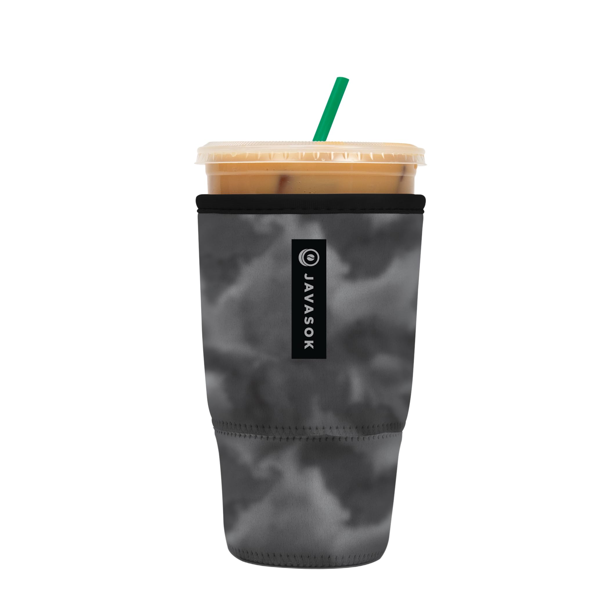 Sok It JavaSok gray sleeve on large 30–32oz cup keeps drinks cold