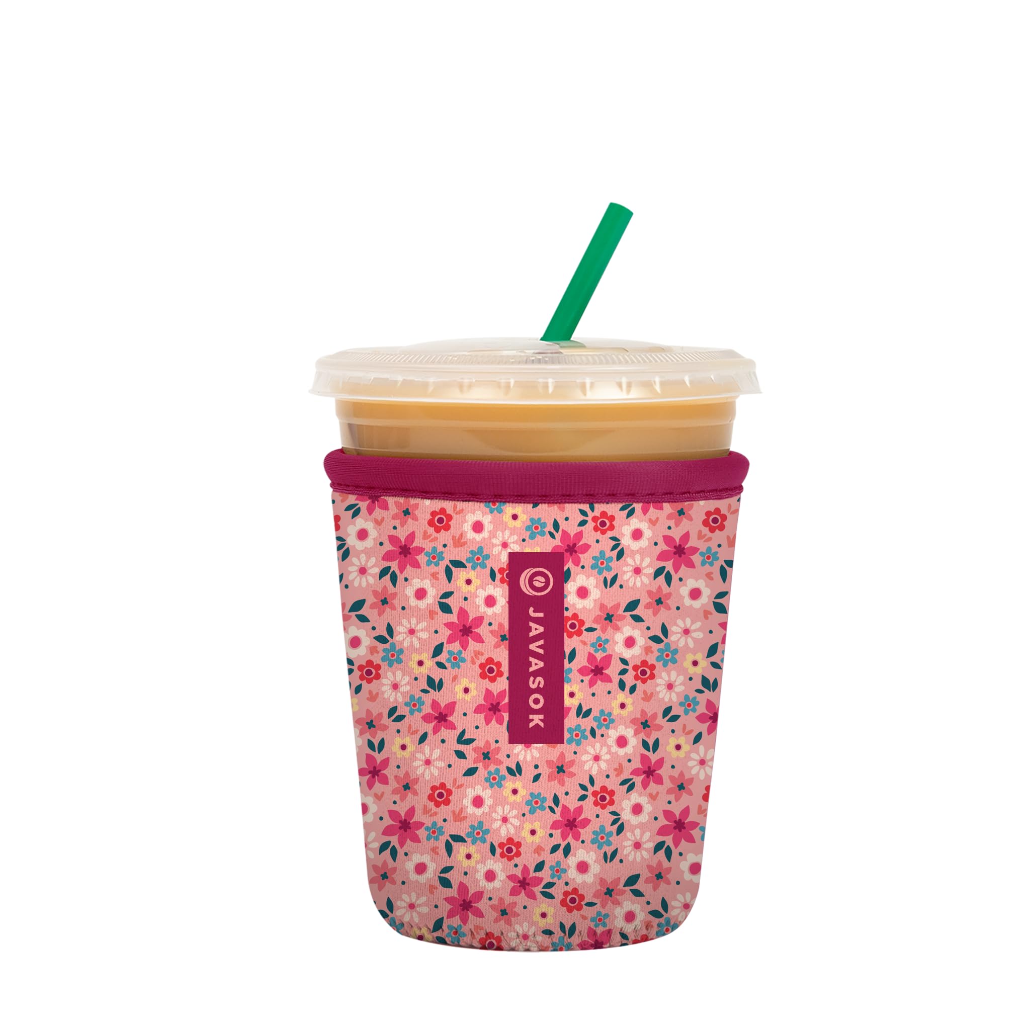 Sok It JavaSok Spring Bouquet 16-20oz sleeve keeps drinks cold and hands warm.