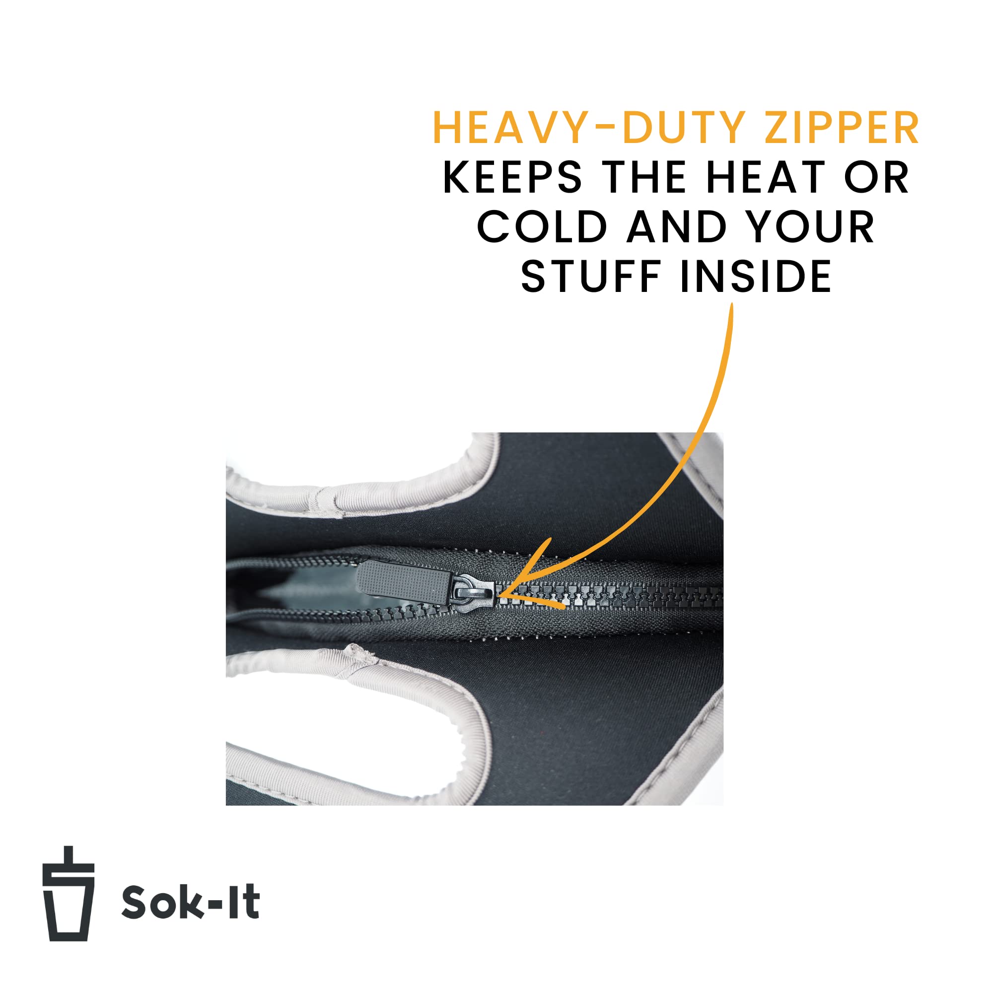 Sok It LunchTote triple-layer insulation helps maintain food temperature.