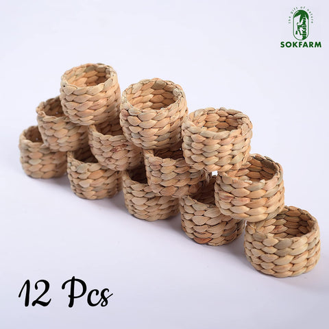 SOKFARM natural napkin ring, easy cleaning and storage.