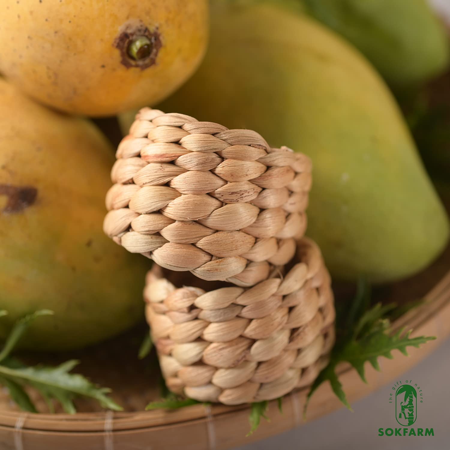 SOKFARM napkin ring boho style for festive table décor.