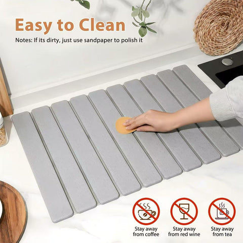SOKINCLR sponge soap tray keeps sink area organized.