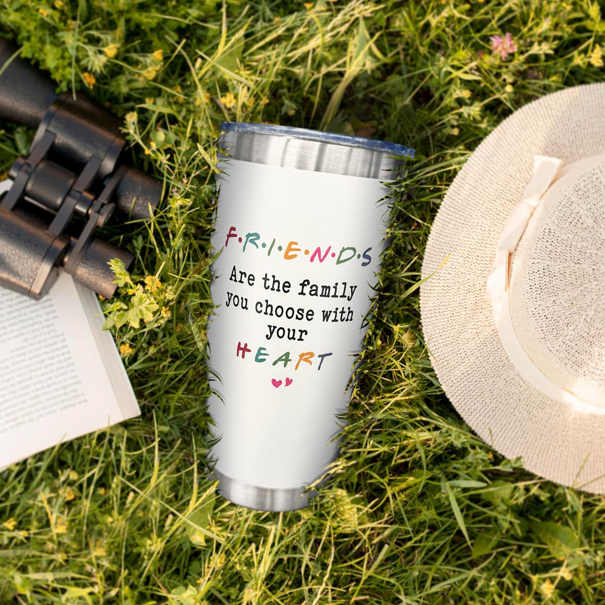 SOL VIBES 20oz tumbler on a tidy desk setup for work or study.