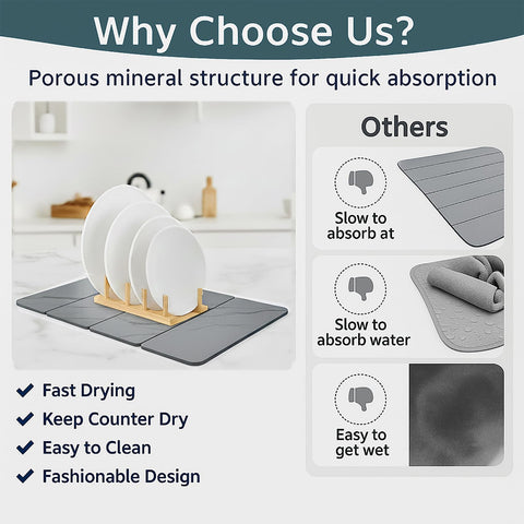 Solavelle deep grey finish hides water rings and stains effectively.
