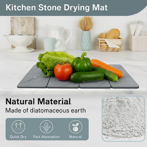 Solavelle diatomaceous earth texture close-up shows porous moisture wicking surface.