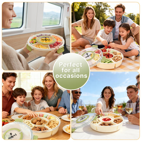 Solevi chip-dip section for effortless party snacking.