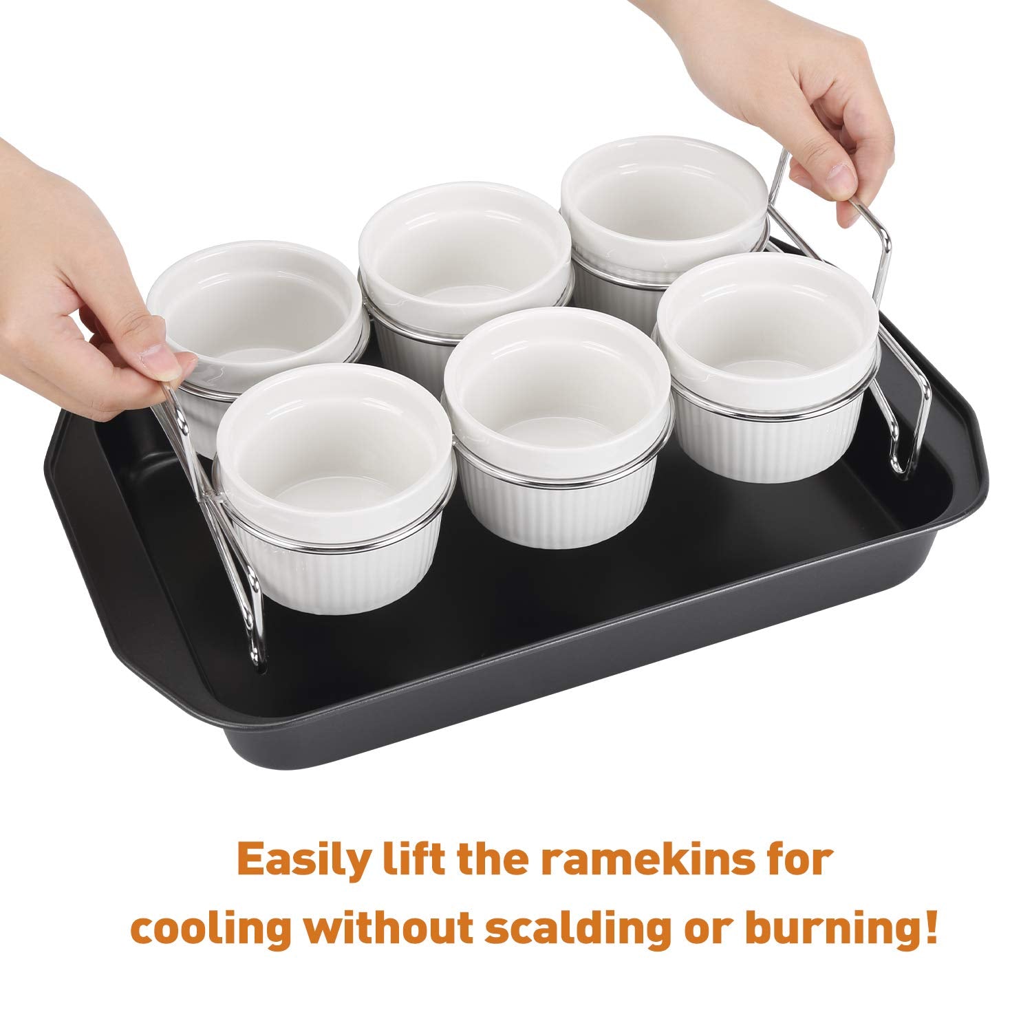 SOLIGT Creme Brulee set recipe guide included helps you master classic treats.