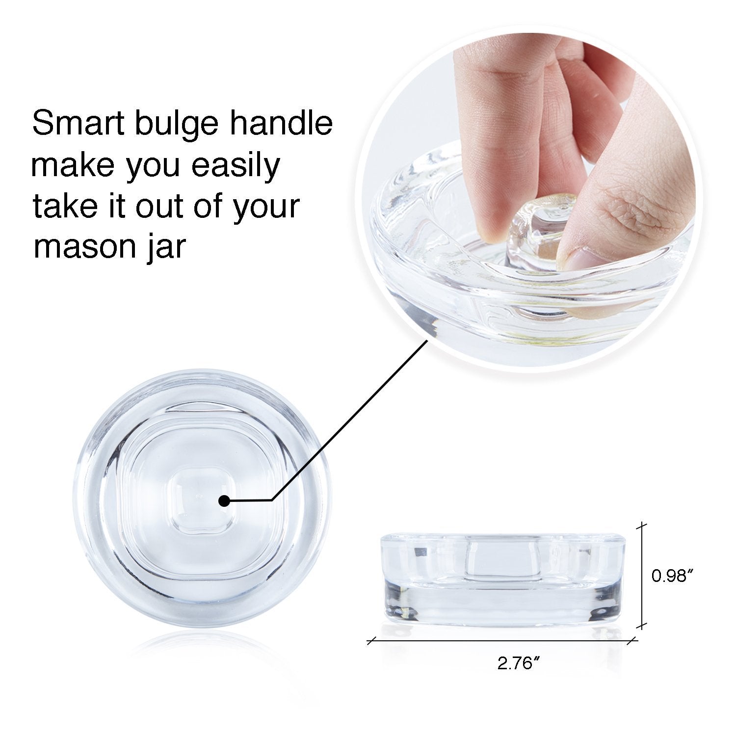SOLIGT glass weights fit typical wide-mouth jars for small-batch ferments