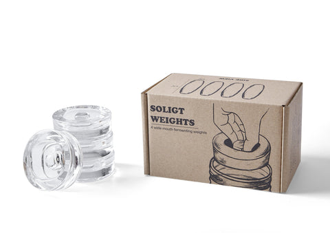 SOLIGT weights keep produce submerged for consistent brining in ferments