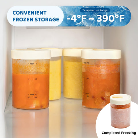 SOLIGT four-pack freezer jars ideal for batch meal prep and weekly planning.