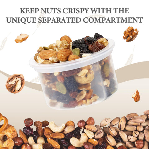 SOLIGT jar showing folding spoon integrated in lid for mess-free meals.