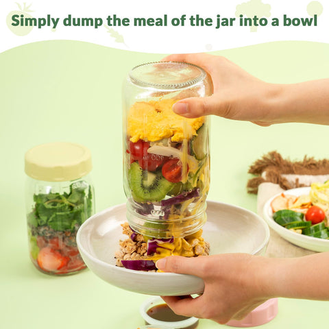 SOLIGT dressing container and lid, easy to shake without leaks