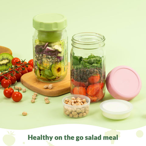 SOLIGT jar ready for on-the-go lunches with secure lid