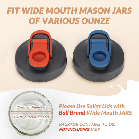SOLIGT pour-spout lid in use for easy pouring.