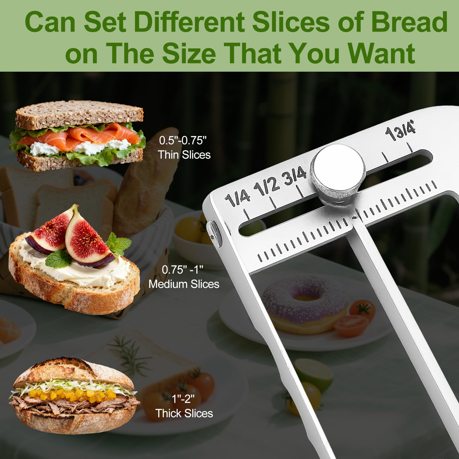 Solldgt sourdough knife with ergonomic handle for comfortable slicing.