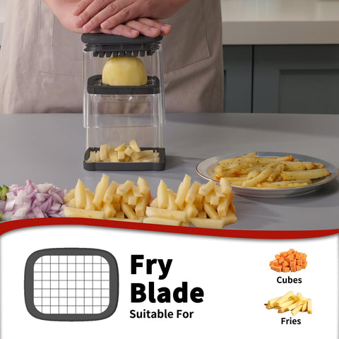 Solucky compact fries cutter fits small kitchens and cabinets