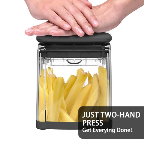 Solucky ergonomic veggie chopper handle reduces strain during use