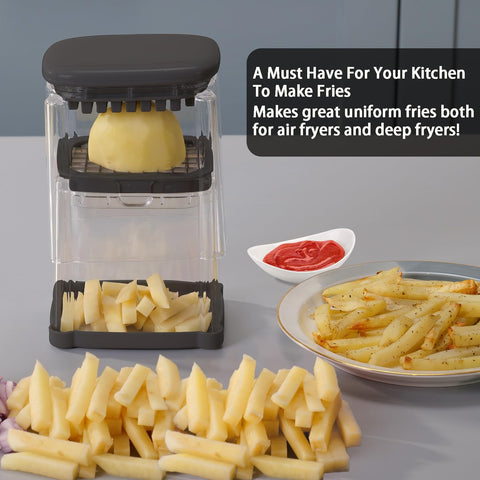 Solucky potato onion cutter assembly enabling quick dicing and slicing