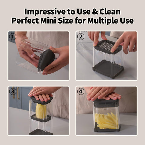 Solucky vegetable chopper with storage container keeps juices contained