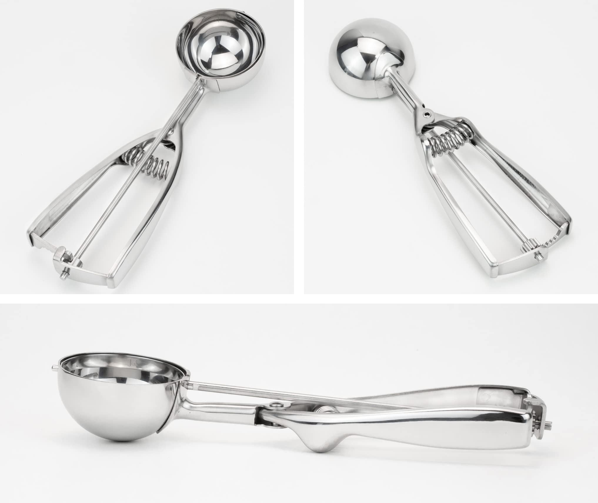 Solula disher with spring release makes portioning effortless.