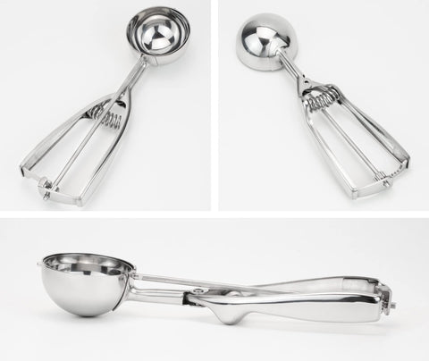 Solula disher with spring release makes portioning effortless.
