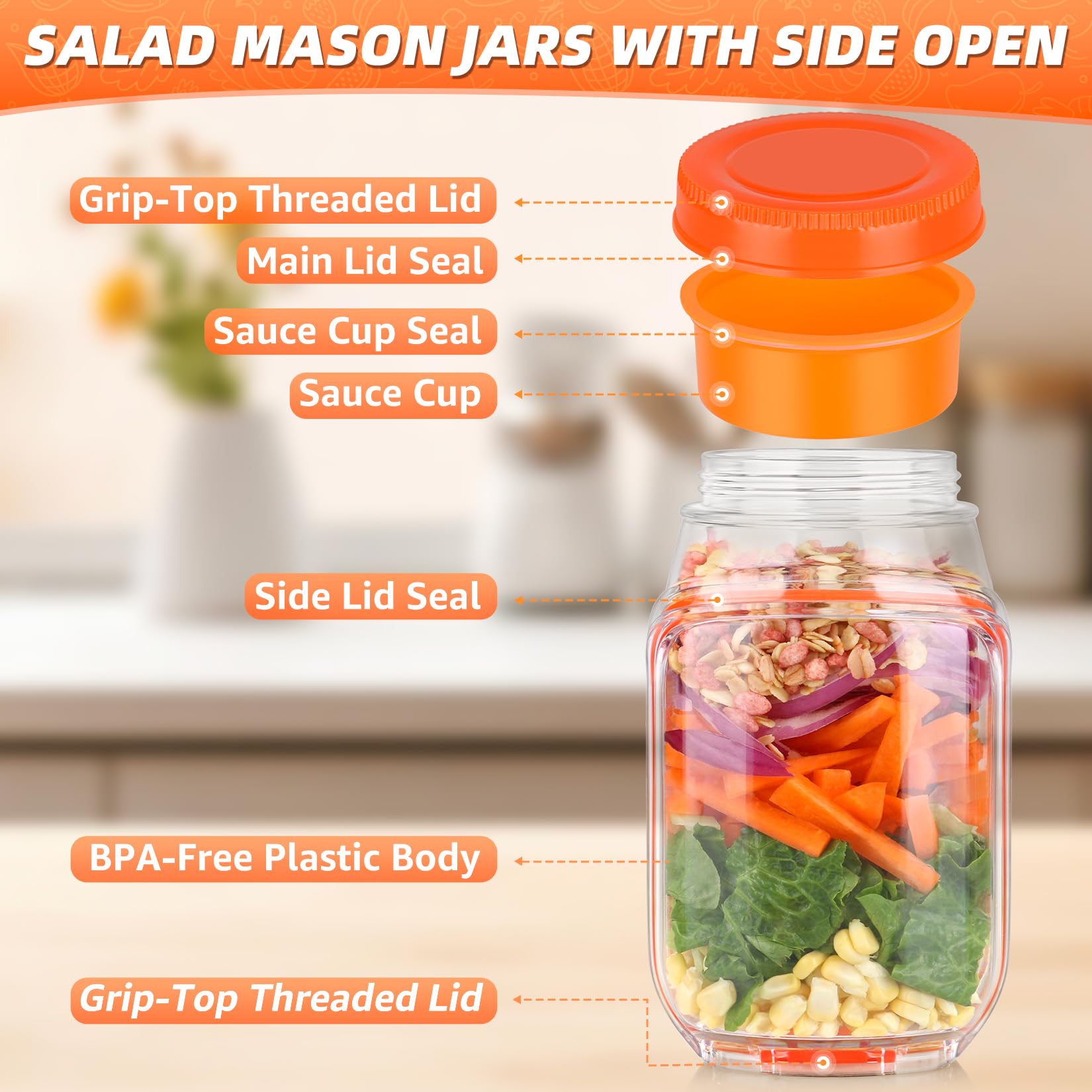 Solunex Salad Pod portable lunch container for busy days.