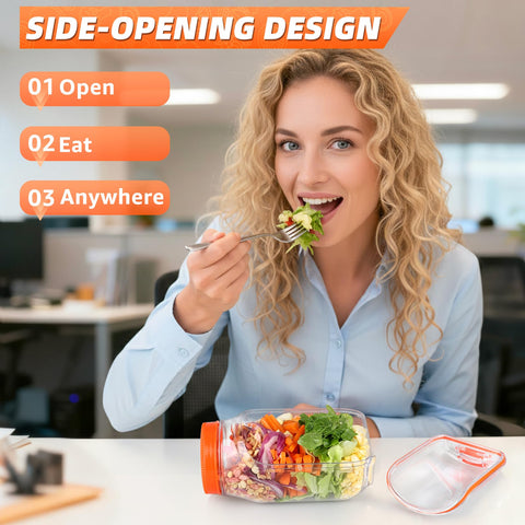 Solunex Salad Pod reusable, durable design reduces waste.